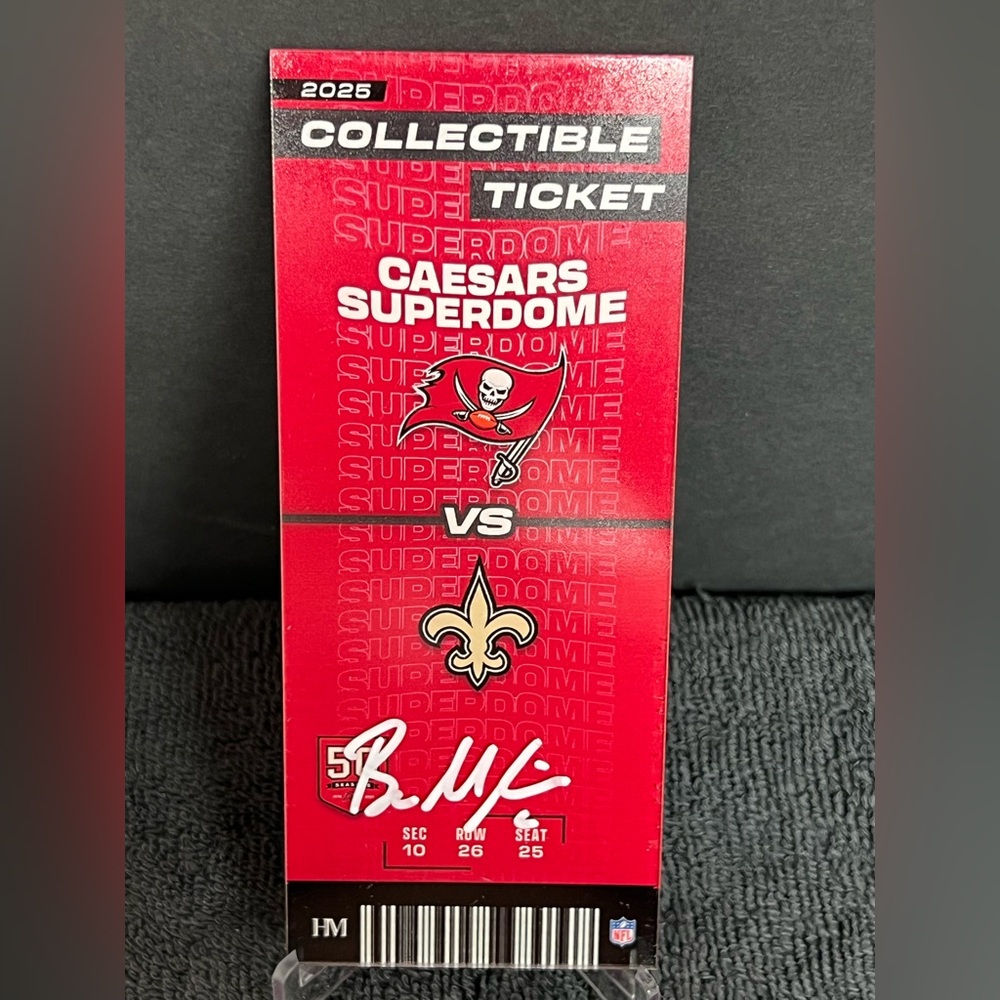 Baker Mayfield Auto Signed Commemorative Ticket #D 1/5 w/ METABILIA COA RARE